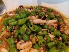 特色青椒焖小海鲜-九福楼大酒店
