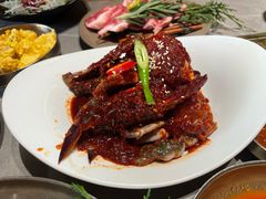 -草家酱蟹炭火烤肉店(珲春南路一店)