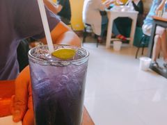 碟豆花饮品-蝶豆花蓝面条