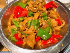 干锅熏大肠-炊烟·山房菜