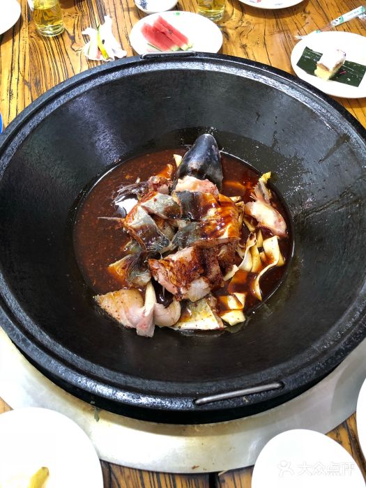 上庄晋风庄园(上庄店)铁锅炖江团图片