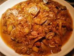 茄子炖蚬子-日丰园海肠水饺·老字号大连海鲜(和平广场店)