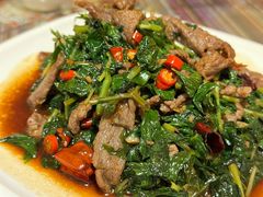 薄荷叶炒黄牛肉-呐咪傣园·云南菜(石厦店)