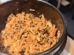 韩式辣白菜猪五花拌饭-猪啊牛呀羊啊铜盘烤肉(正大广场店)