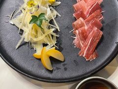 三年金钱火腿配大理手撕乳扇-泓0871臻选云南菜·味庄