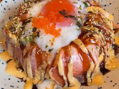 三文鱼流心熔岩饭-梦山水日本烧肉(五四广场店)
