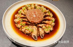 Black Pork Steamed with Red Crab