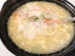 鲜虾疙瘩汤-蓝珊甄选海鲜自助·火锅大排档(近阿那亚店)