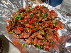 锡纸香菜牛肉-渔语鱼酸菜鱼新川菜(来福士店)