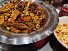 干锅鸡中翅+虾-乔一乔怪味干锅(武侯欢肆店)