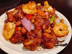椒香虾仁爆鸡球-陈傻子餐厅(世纪都会店)