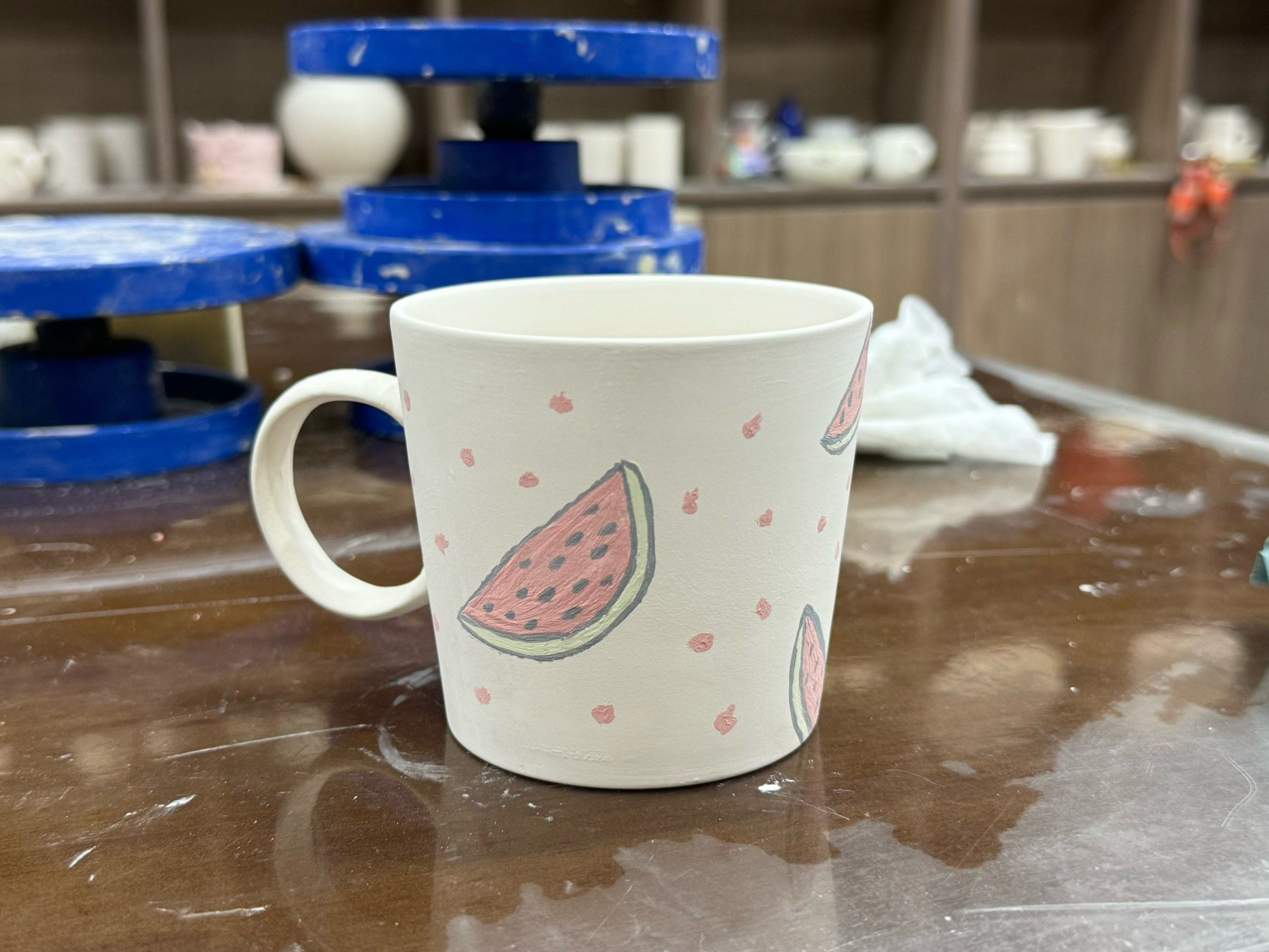 手绘陶瓷杯成功