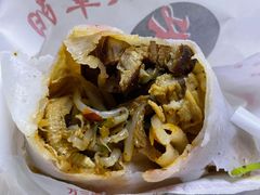 素卷馍加把子肉和卤蛋-安徽阜阳卷馍(西单店)