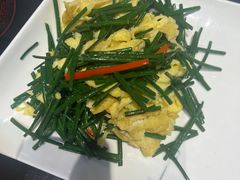 兰州韭菜炒鸡蛋-尹兰楼西北风情餐厅(嘉定店)