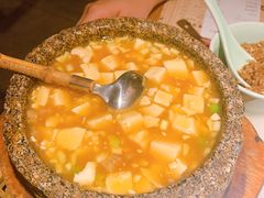 石锅鸡汤豆腐-绿茶餐厅(西单老佛爷店)