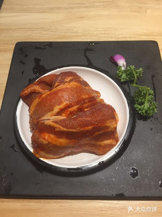韩宫宴炭火烤肉(鄞州万达店)特味酱五花图片 - 第1张