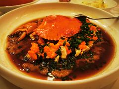 梭子蟹蒸肉饼-玫瑰厅上海菜(兴国路店)