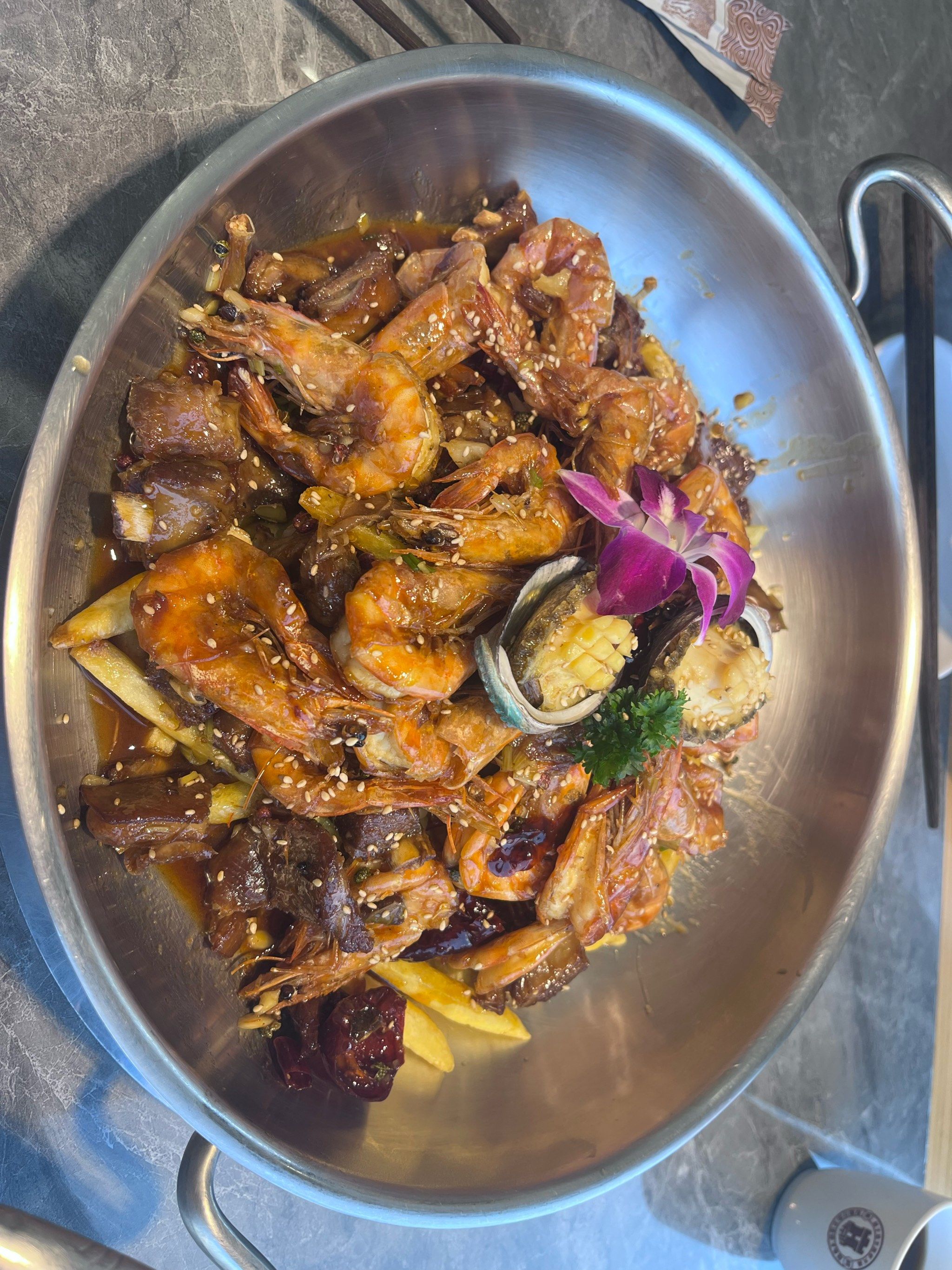 胡子塔羊排虾测评