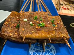 烤水豆腐-老表记广西宵夜螺蛳鸭脚煲(西大店)