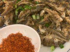 干炸墨线鱼-高坎一品甲鱼庄(两河店)