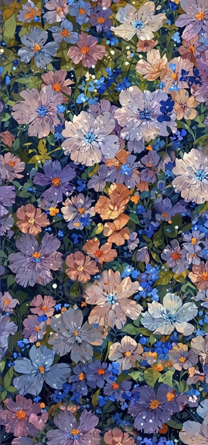 分享一些好看的花花背景