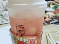 手捣桃子乌龙茶-LELECHA乐乐茶(上海五角场万达广场店)