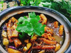 咸鱼茄子煲-刘记糟粕醋海鲜烧烤