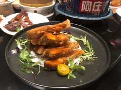 椒盐鲳鱼-阿庄新豫菜(航海东路店)