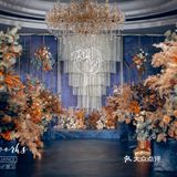 极具视觉冲击力[亲亲][亲亲][亲亲]超大气的蓝橙撞色婚礼