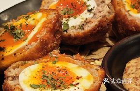 Scottish Egg with Honey Mustard Sauce