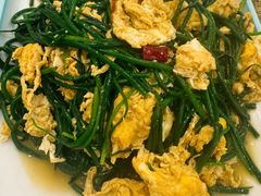 沙葱炒蛋-老钟家烤羊排·敦伊阁清真餐厅胡羊焖饼