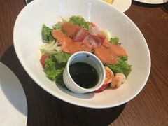 三文鱼大虾色拉-弗兰克牛排西餐厅Ribone steak house(柠檬花园店)