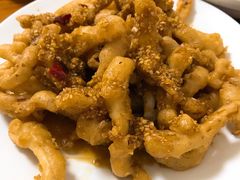炸鱿鱼条-天伦海鲜·老味道·青岛菜(栈桥天主教堂店)