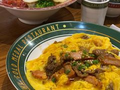 叉烧牛乳炒滑蛋饭-肥韬茶餐厅(南山mini店)