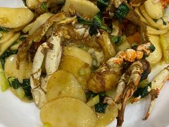 白蟹炒年糕-红灯笼龙凤饭店(宁波老字号店)