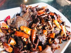 油淋干巴-乡村小榭饭店