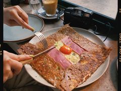 巴黎火腿鸡蛋芝士蘑菇可丽饼-RAC BAR(安福路店)