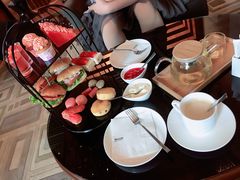粉红女郎双人下午茶-威斯汀酒店Exchange大堂吧