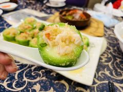 鲜虾瑶柱蒸胜瓜-祈胜邨•顺德鱼生•顺德菜(容桂店)