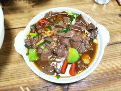 炒鸭血-忠记姜母鸭