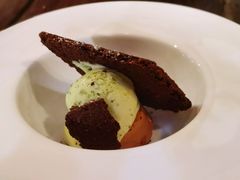 義式咖啡奶凍配巧克力布朗尼-Ocean's Table 欧舍