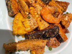 咸蛋黄南瓜甜玉米焗虾-港丽餐厅(高德置地店)