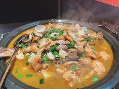 好运混椒牛蛙烤鱼-探鱼·鲜青椒爽麻烤鱼(西南商都店)