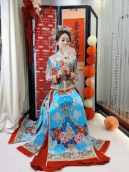 -懿沉香中式嫁衣礼服秀禾服龙凤褂马来褂旗袍总店