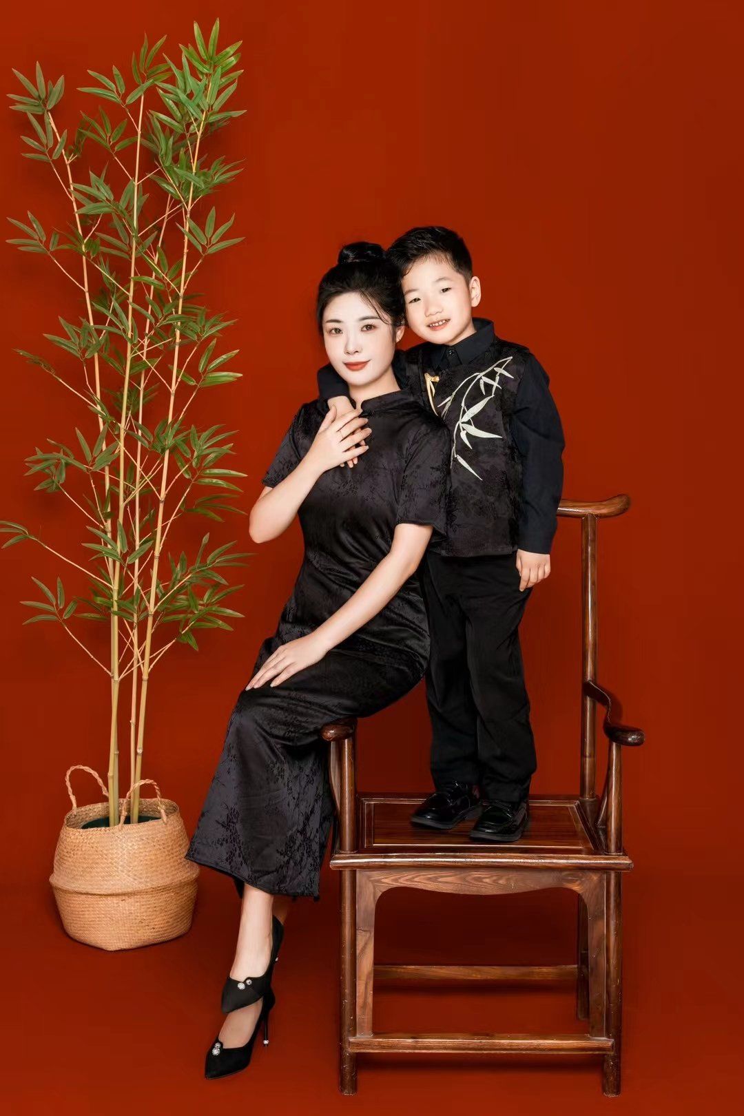 古风亲子照也太好看了叭