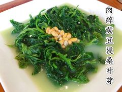 肉碎黄豆浸桑叶芽-凤阁楼果木烧鹅(鹤山陈山店)
