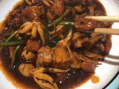 -东来菜馆•手抓海鲜家常菜•海鲜锅贴(鸽子窝店)