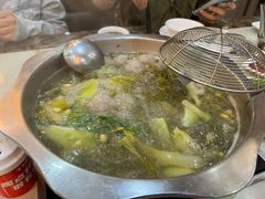 酸菜苦瓜黄豆汤底-潮悦牛肉火锅城(水贝店)