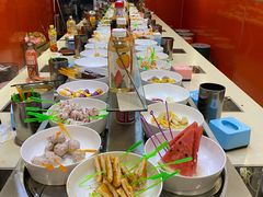自助取餐区-烫煮风旋转涮吧自助小火锅(洪楼大润发店)