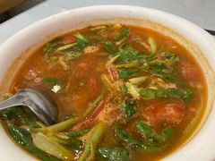 番茄猪肝毛菜汤-小实惠嘉(威海路店)